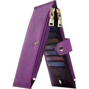 New RFID Wallet Women Large Size Bifold Multi Card Wallet Case